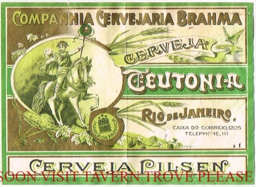 Brazil Cerveja Teutonia (wide) Rio De Janiero Stephens Collection Tavern Trove Без бренда