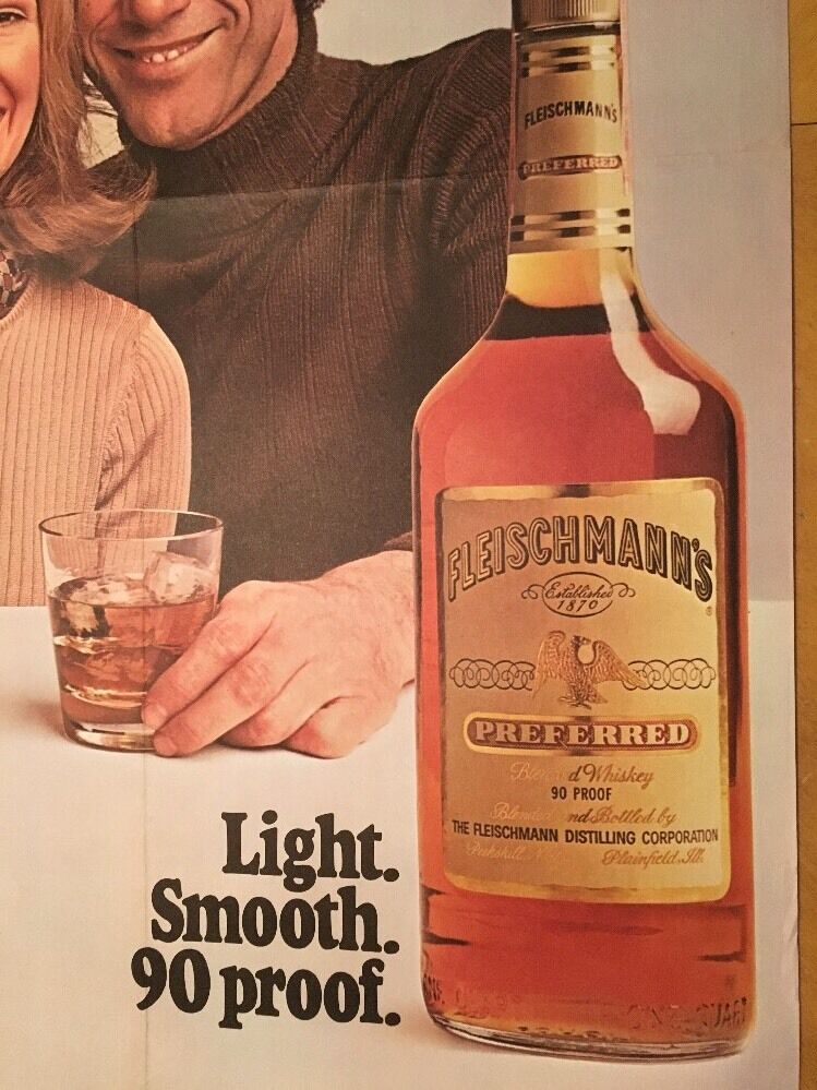 Fleischmann's Vintage Poster Advertisement Whiskey Liquor Pin-up 1975 Original Без бренда - фотография #8