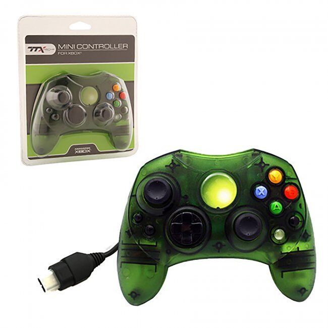 XBOX CONTROLLER S WIRED SOLID CLEAR GREEN FOR THE ORIGINAL XBOX BRAND NEW SEALED TTX Tech NXXB-019