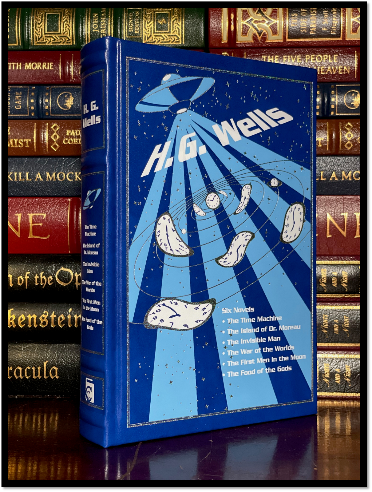 H.G. Wells Novels New Leather Bound Hardback War Of The Worlds - Invisible Man Без бренда - фотография #2