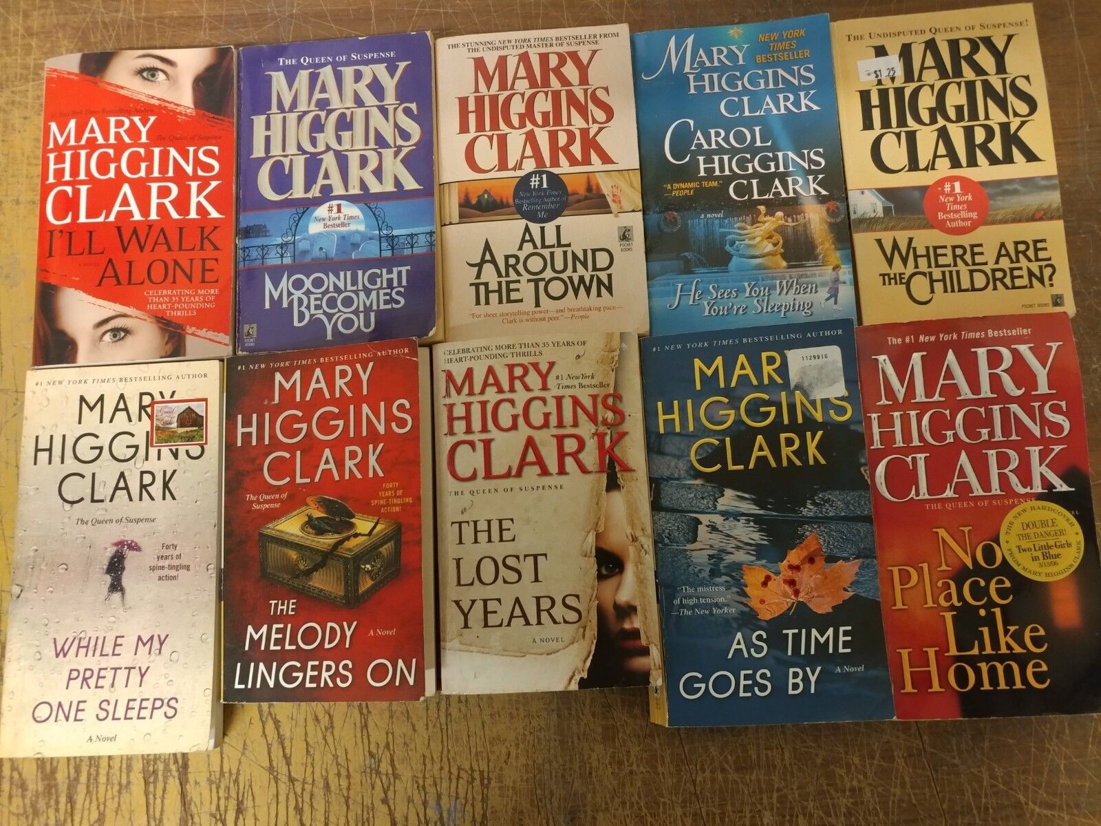 Lot of 10 Mary Higgins Clark Mystery Suspense Thriller Novel Books Paperback MIX Без бренда - фотография #2