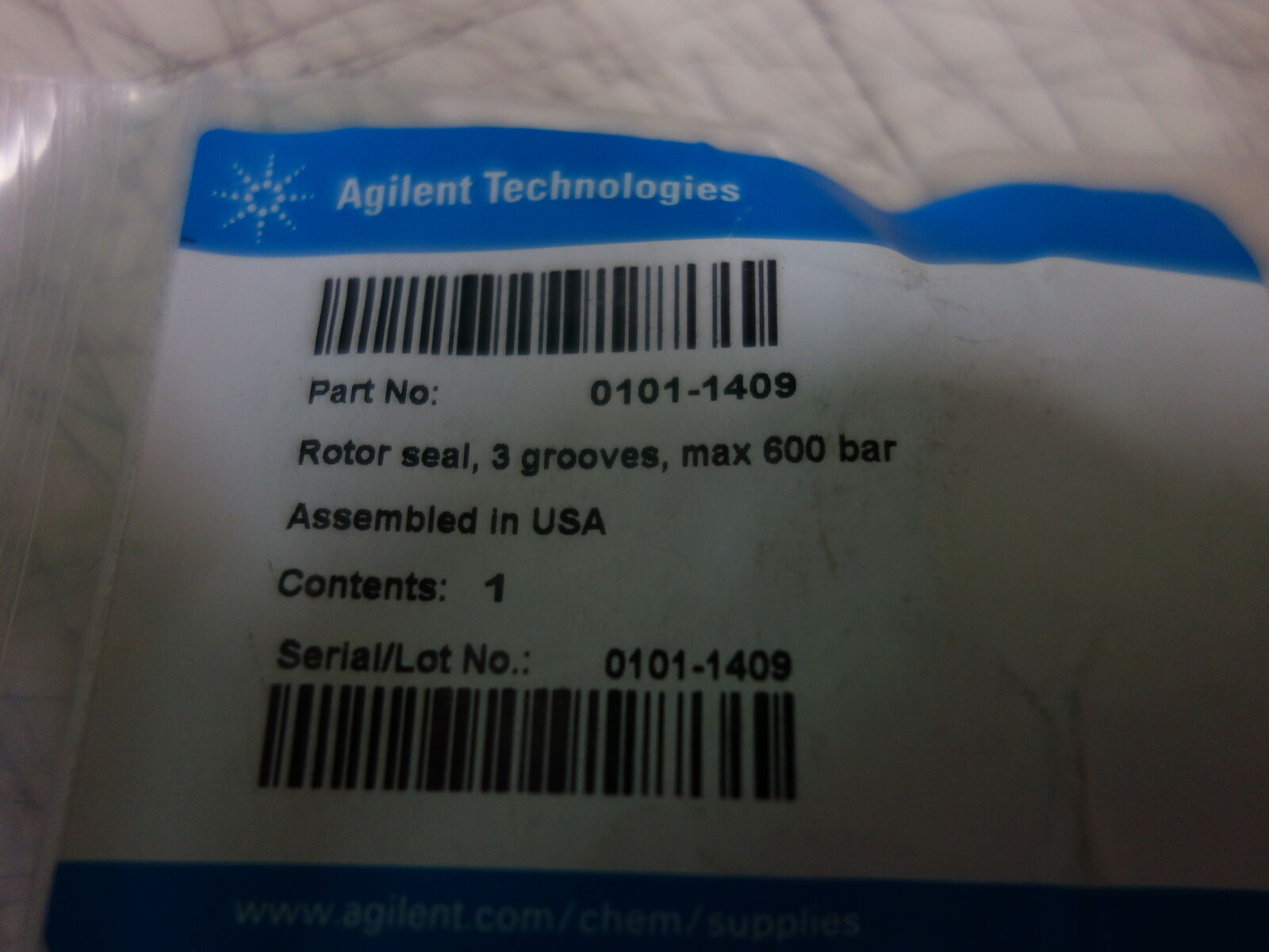 Agilent 0101-1409 Rotor seal, 3 grooves, max 600 bar * NEW  Agilent Kit - фотография #3