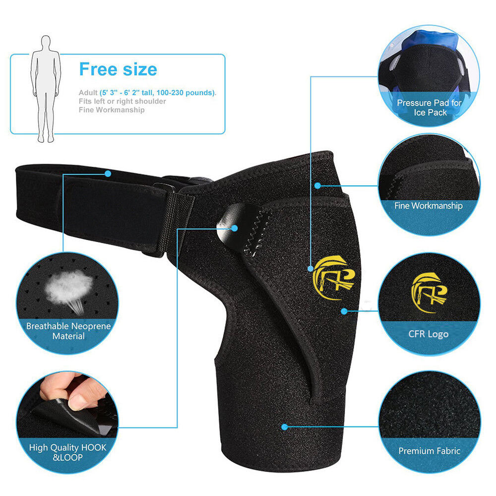 Left/Right Shoulder Brace Rotator Cuff Support Relief Pain Adjustable Belt US CFR Does Not Apply - фотография #4