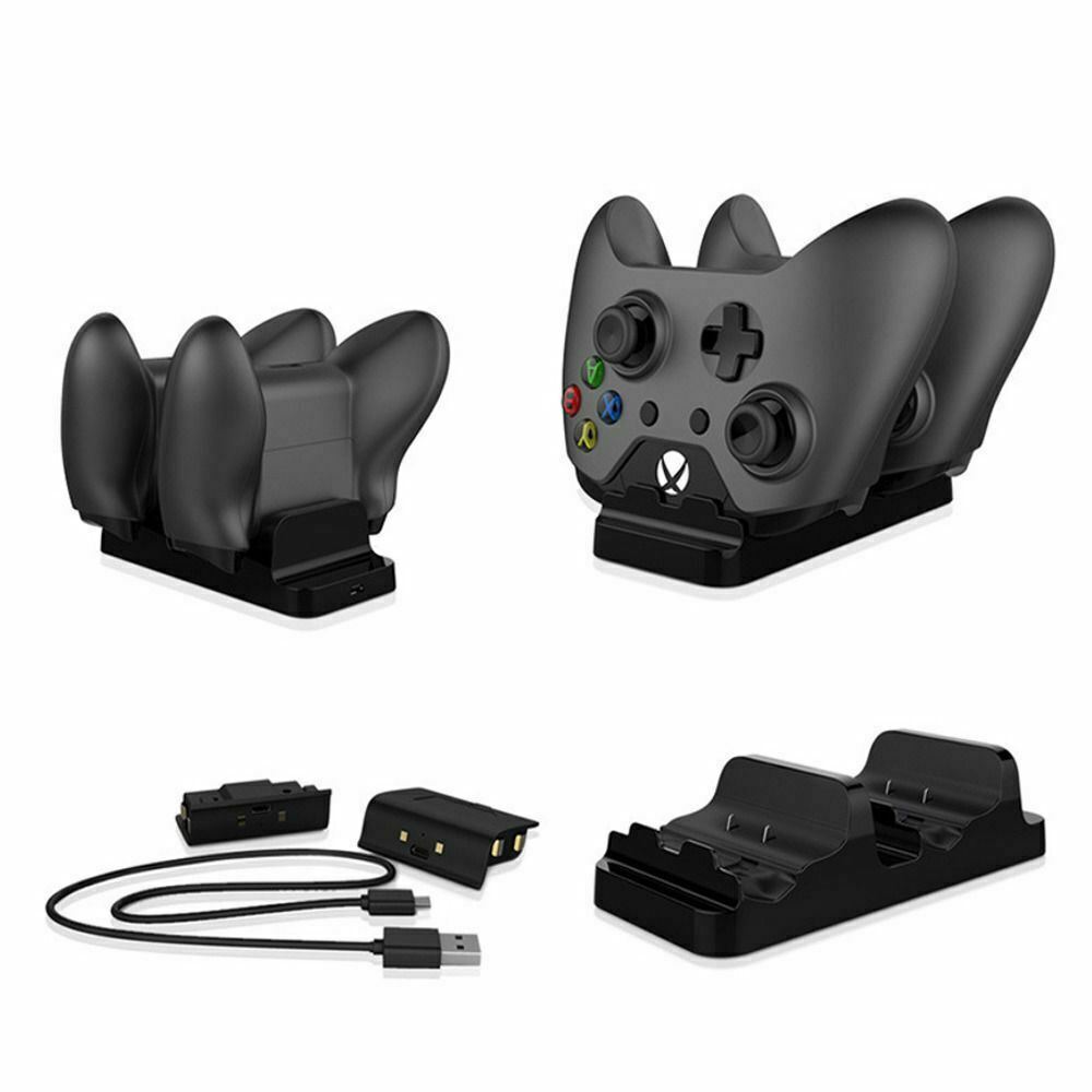 XBOX ONE Dual Charging Dock Station Controller Charger + 2 Extra Battery Packs MM Electronicles Does Not Apply - фотография #2