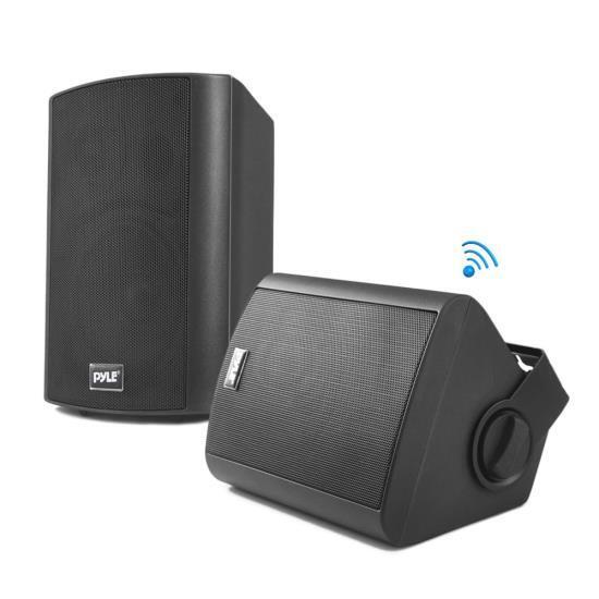 Pyle PDWR62BTBK Wall Mount Waterproof & Bluetooth Speakers, 6.5 Indoor/Outdoor Pyle PDWR62BTBK