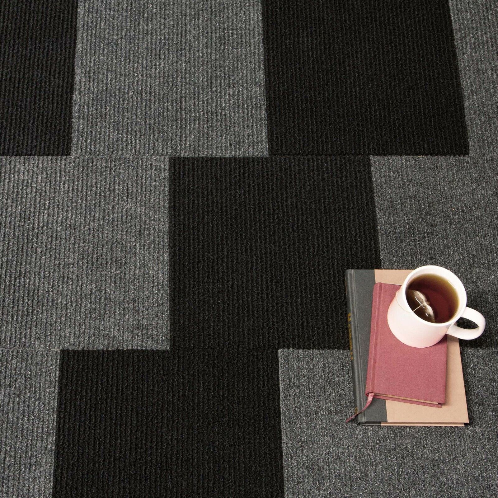 FlooringInc Berber Peel & Stick Carpet Tiles, 12"x12", 4 Pack Sizes Berber BerberCarpet - фотография #3