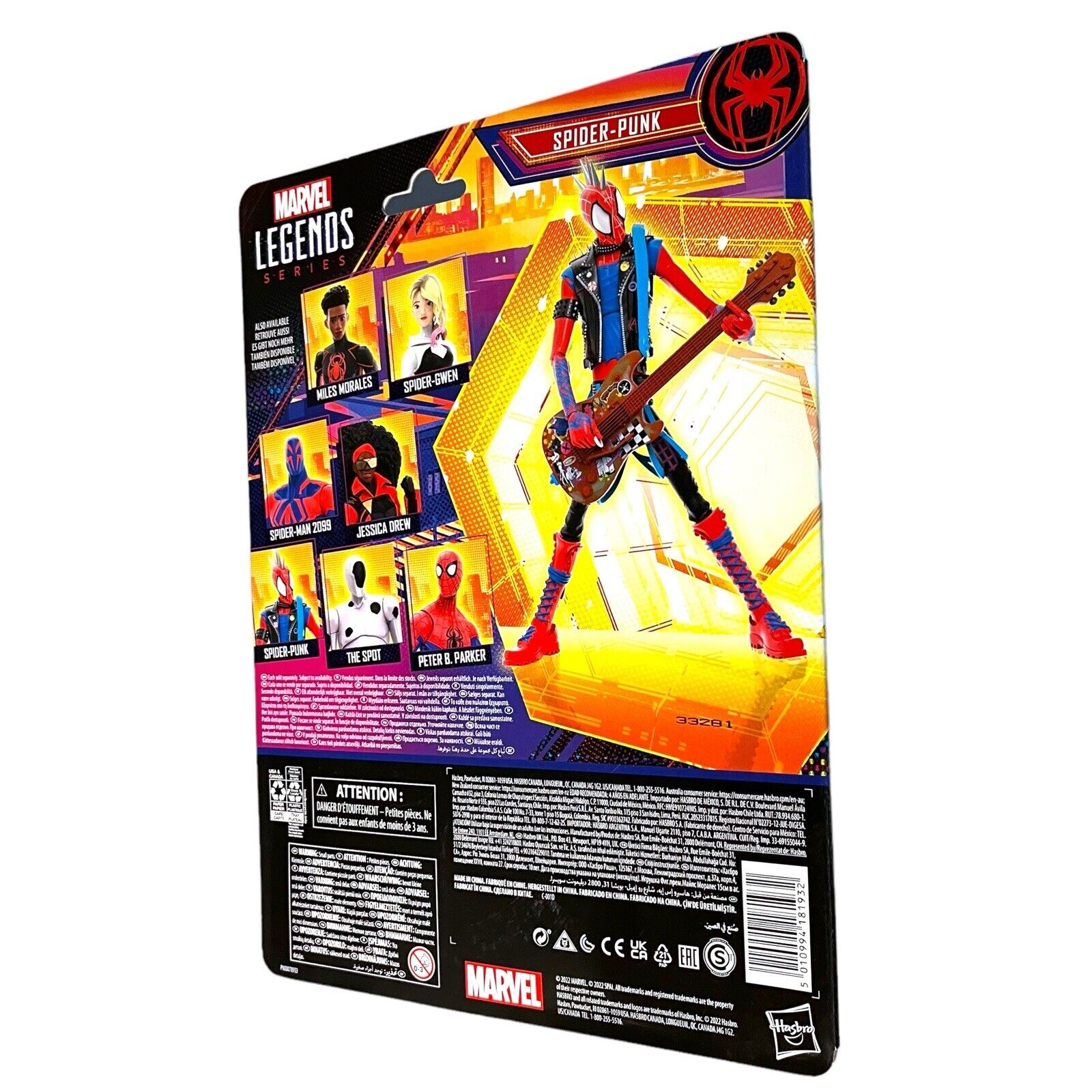Marvel Legends Spider Punk Spiderman Across the Spider-verse 6” Figure New Fast Hasbro - фотография #10