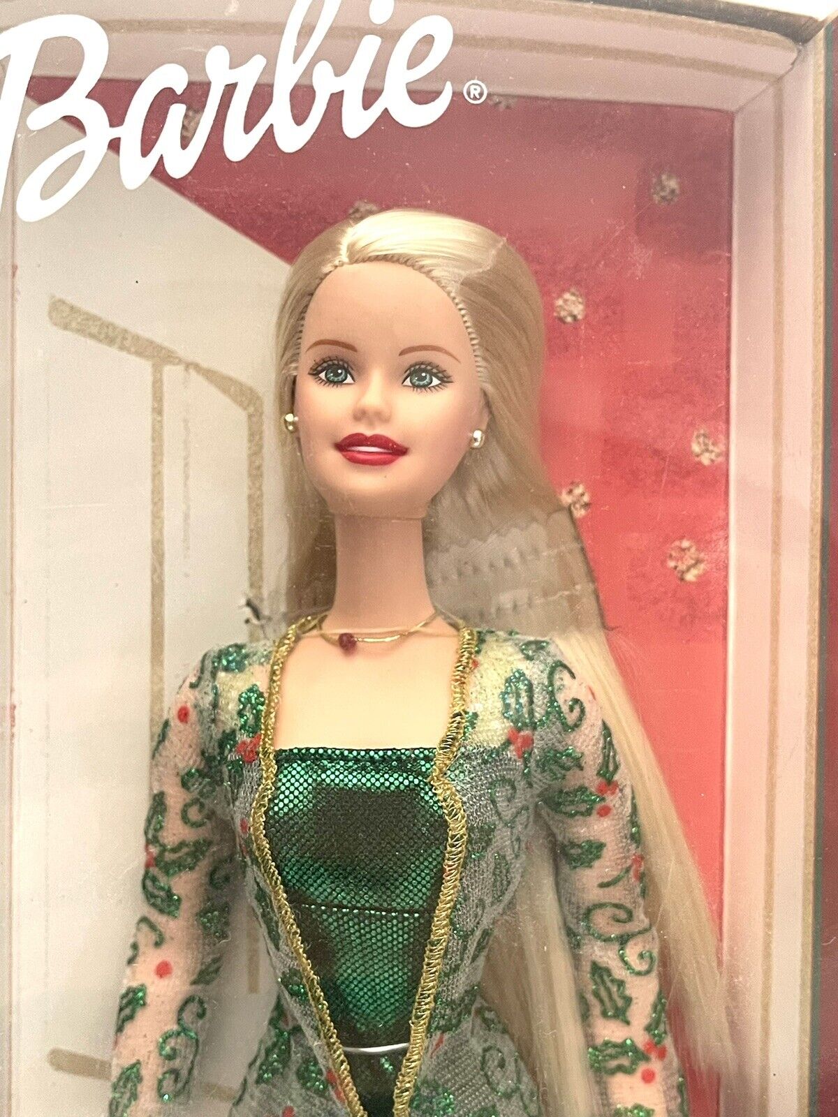 Barbie Holiday Joy Special Edition Vintage 2003 Blonde Green Dress 56286 Mattel Barbie 56286 - фотография #2