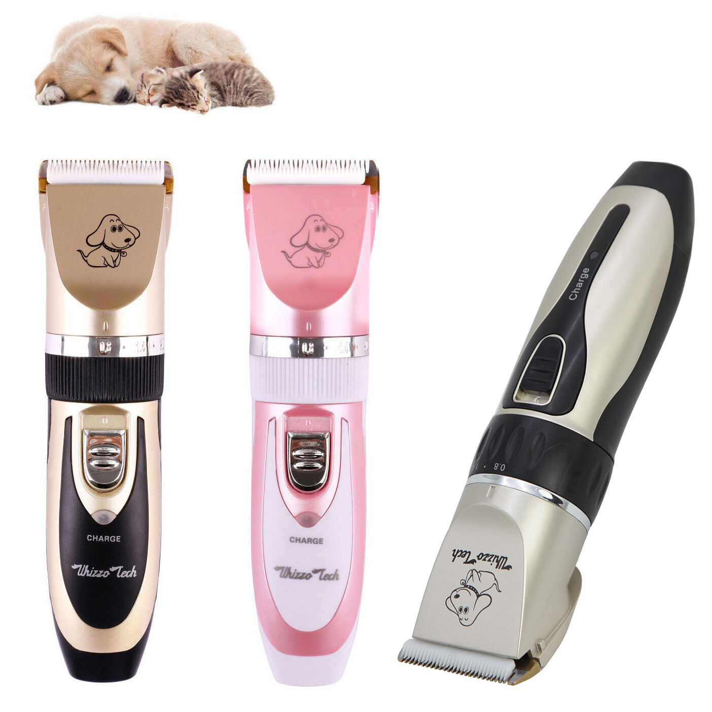 Professional Pet Dog Cat Animal Clippers Hair Grooming Cordless Trimmer Shaver WhizzoTech PT01