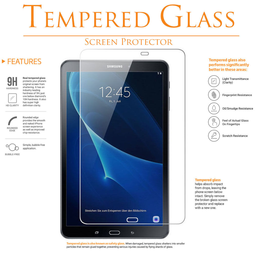 Tempered GLASS Screen Protector for SAMSUNG GALAXY TAB A 7.0 8.0 8.4 9.7 10.1 KIQ Does Not Apply