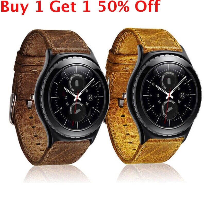 Luxury Genuine Leather Strap Band / Classic 22mm for Samsung Gear S3 Frontier Unbranded Does Not Apply