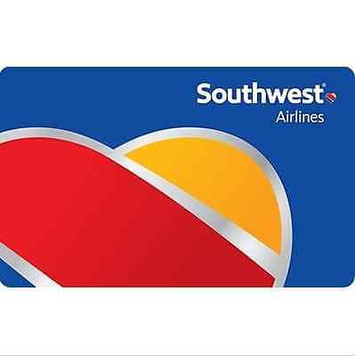 Southwest Airlines Gift Card - $25 $50 $100 or $200 - Email delivery Southwest