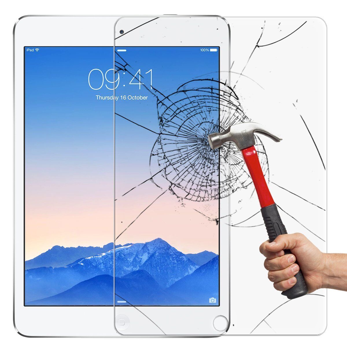 Premium Tempered Glass Clear LCD Screen Protector for Apple iPad Pro 9.7 Retina KIQ kiq-ipad-pro-9.7-2016-tempered-glass - фотография #4