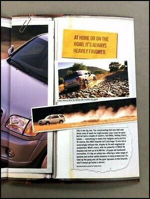 2002 Toyota Sequoia Original Car Sales Brochure Catalog Без бренда Brochure Catalog - фотография #6