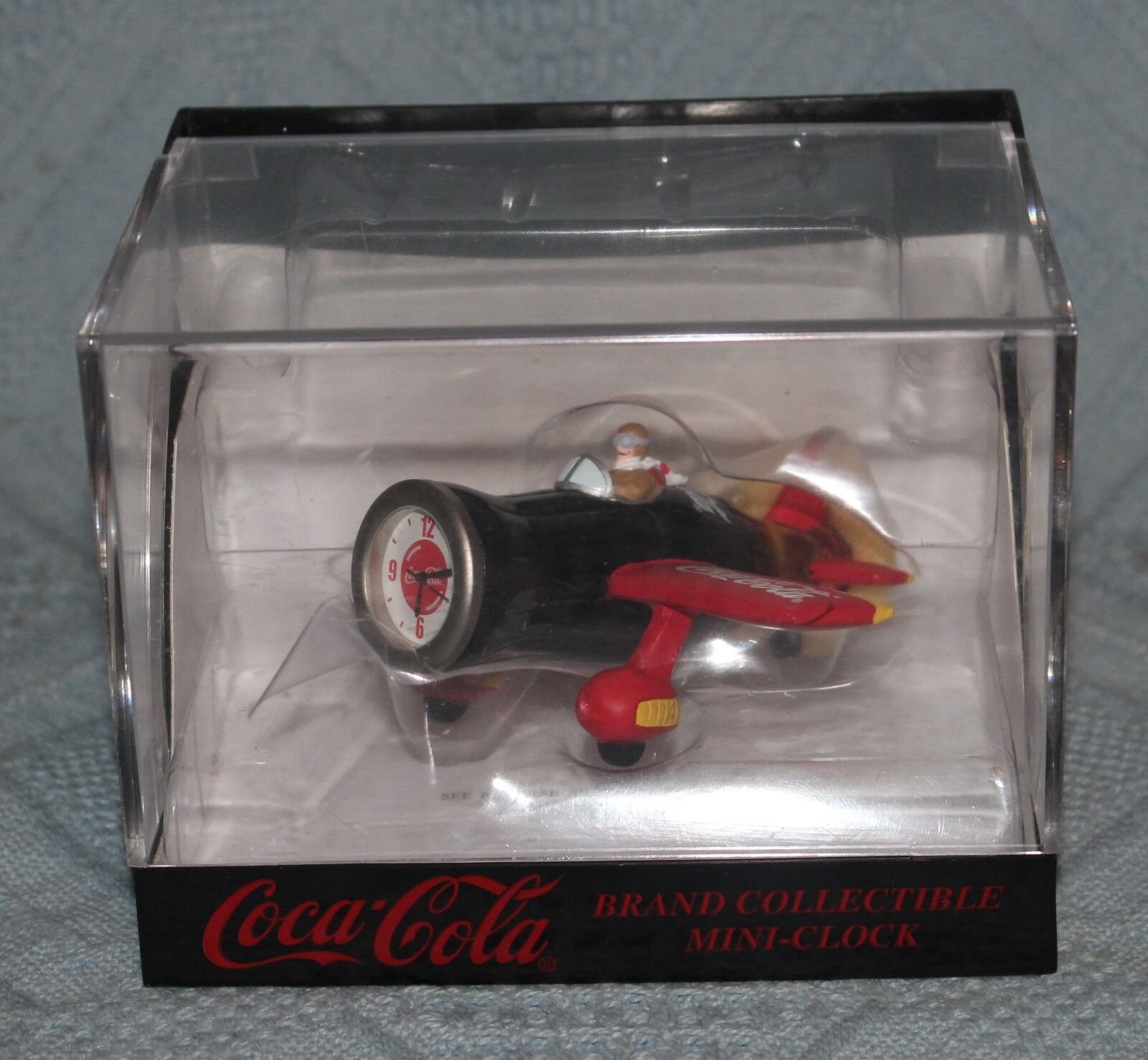 Coca Cola Collectable Mini Airplane Clock NIB Coca-Cola