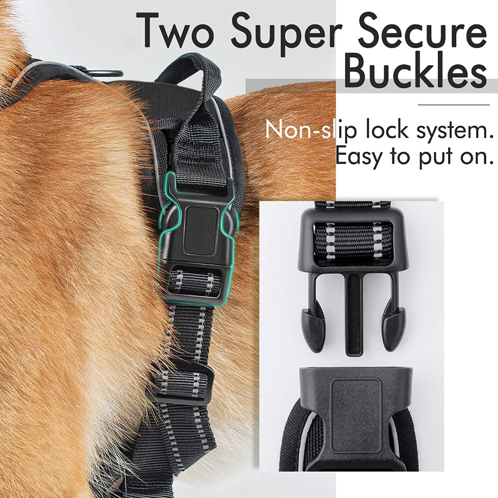 rabbitgoo Dog Harness No-Pull with 2 Leash Clips Adjustable Pet Vest Reflective Rabbitgoo B07D4G31SC - фотография #9