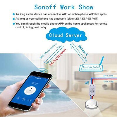 6x Sonoff ITEAD WiFi Wireless Smart Switch Module Shell ABS Socket for Home DIY Unbranded Does not apply - фотография #6