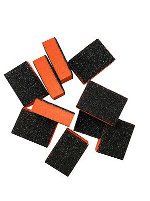 40pc Sanding Mini Small Buffer Blocks Wholesale Black Grit 80/80 Orange Black CT - фотография #5