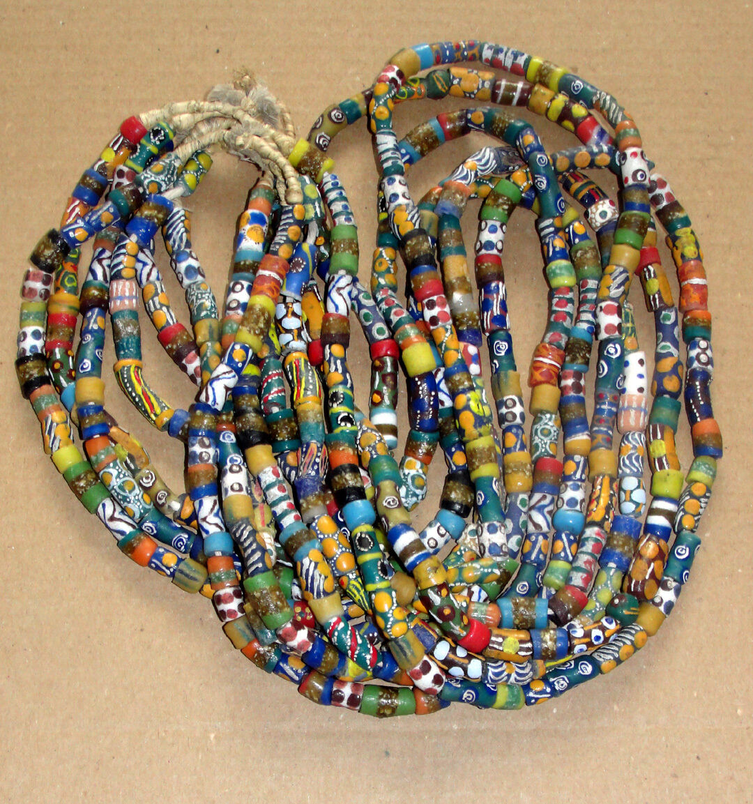 Ashanti Africa Necklace Trade Beads African Asanti Bead Strands Art Ghana Без бренда - фотография #7