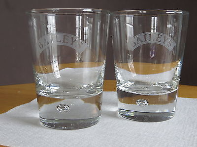 BAILEYS On the Rocks Glasses (set of 2) Barware Advertising Collectible Baileys - фотография #5