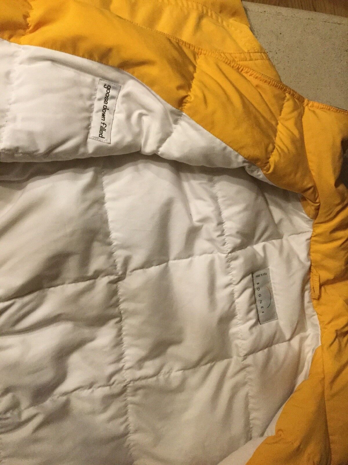 Bogner Vintage 80’s Style  Puffer Ski Jacket Winter Coat RARE Yellow Size 10 Bogner - фотография #12