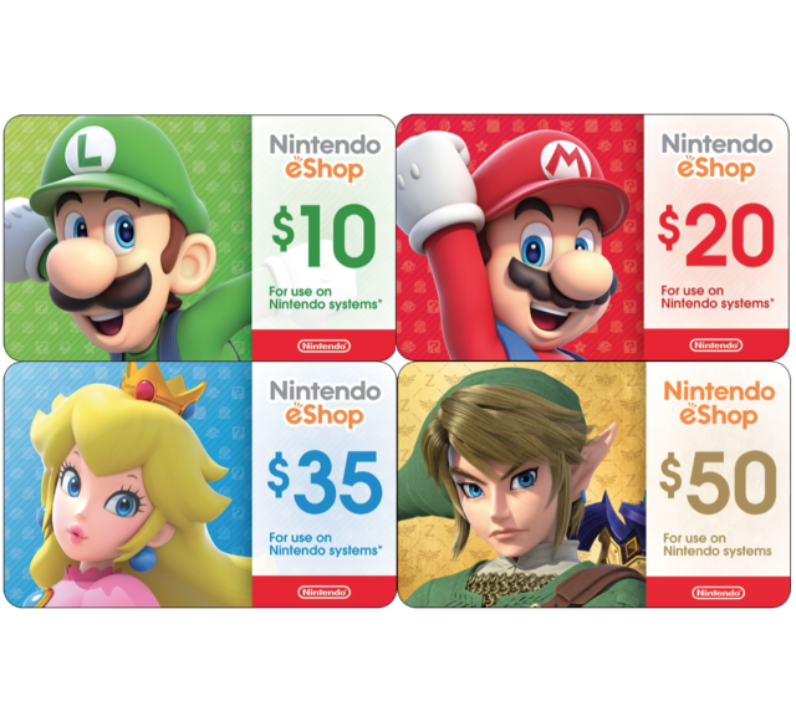 Nintendo eShop Digital Card - $10 $20 $35 $50 - Email delivery  Nintendo