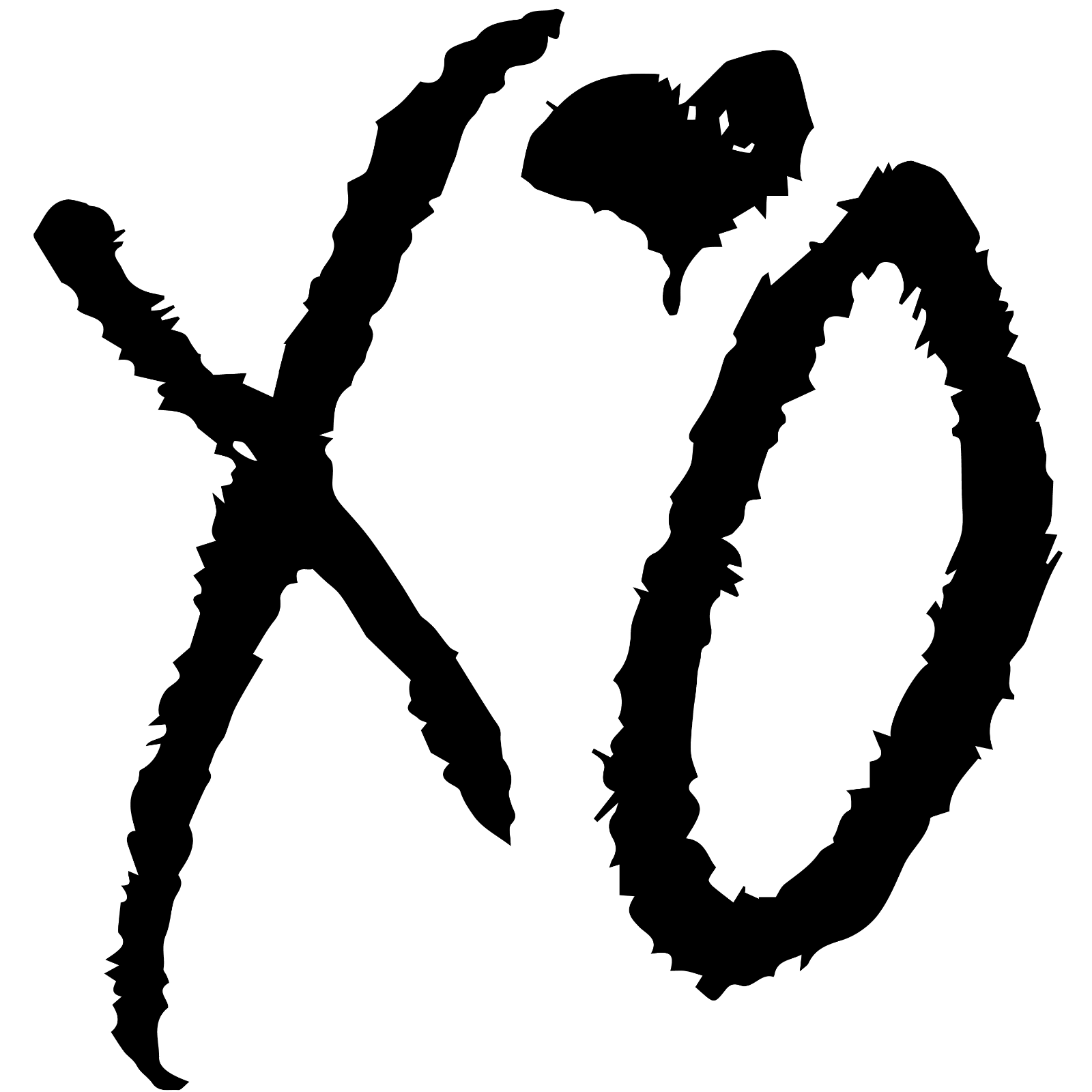 XO The Weeknd Hugs and Kisses Logo Vinyl Decal Stickers Car Phone Laptop Unbranded - фотография #2