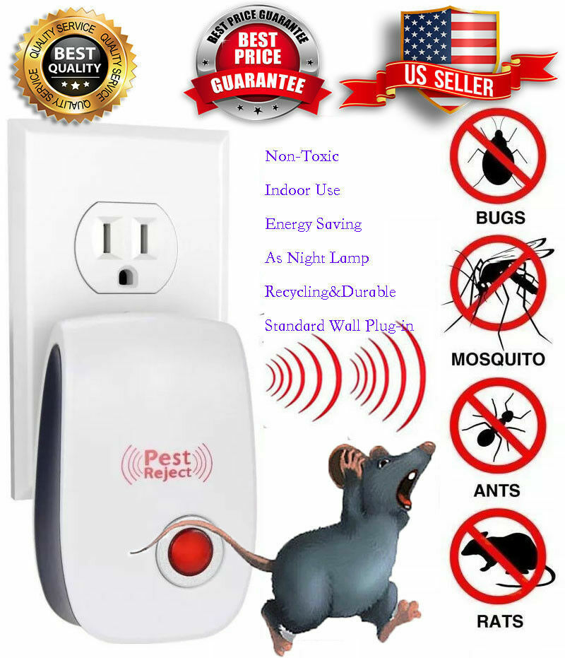 Pest Reject Pro Ultrasonic Repeller Home Bed Bug Mites Spider Defender Roaches Unbranded Does Not Apply