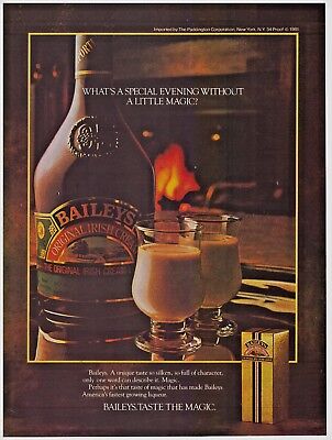 VINTAGE PRINT ADVERTISEMENT 1982 Baileys Irish Cream Baileys