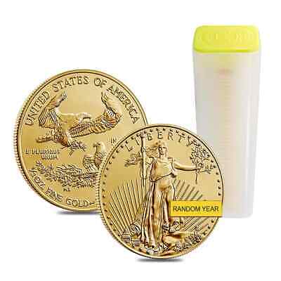 1/2 oz Gold American Eagle $25 Coin BU (Random Year) Без бренда - фотография #3