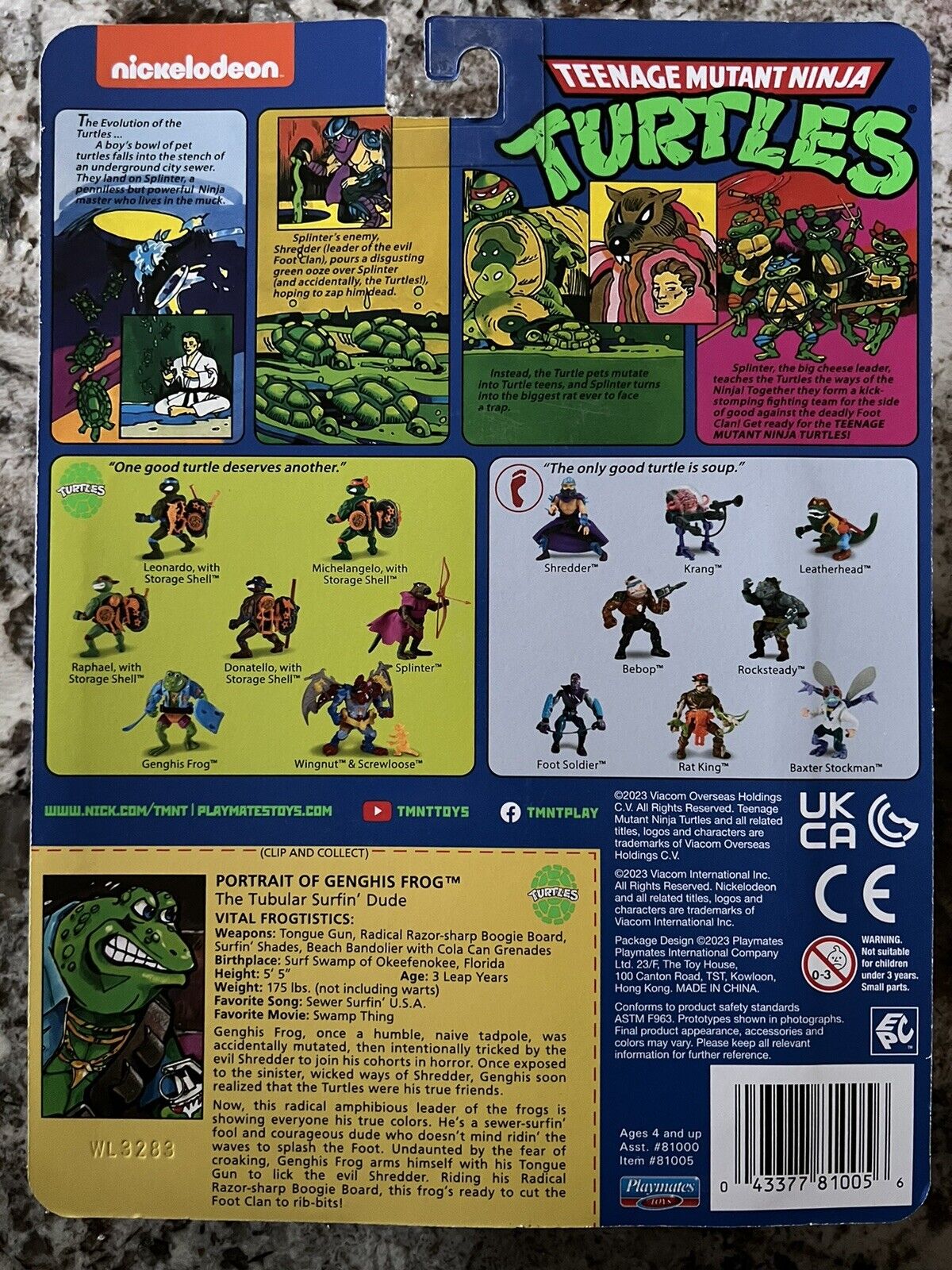 Teenage Mutant Ninja Turtles Genghis Frog Action Figure Playmates 2023 TMNT New Playmates Toys 81005 - фотография #2
