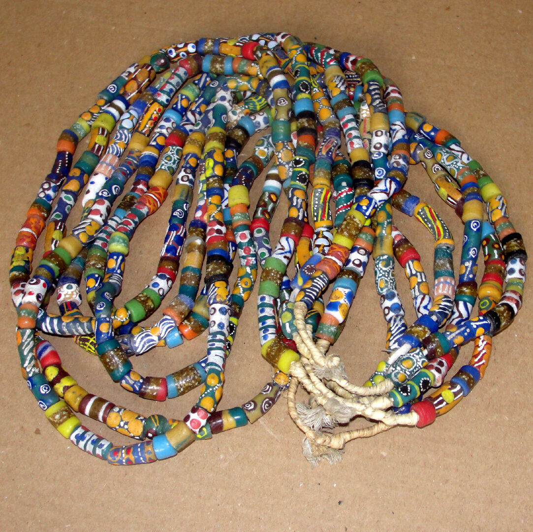 Ashanti Africa Necklace Trade Beads African Asanti Bead Strands Art Ghana Без бренда - фотография #8