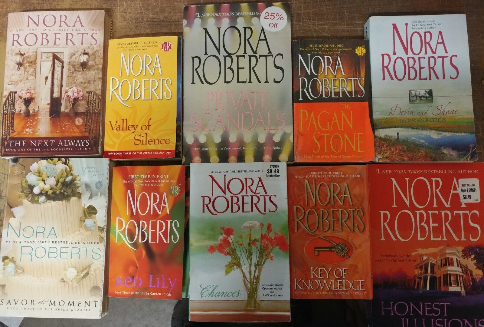 Lot of 10 Nora Roberts Irish MacGregor Romance Set PAPERBACK *RANDOM* Books MIX Без бренда - фотография #7