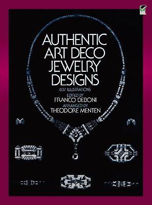 Authentic Art Deco Jewelry Designs by Franco Deboni (English) Paperback Book Без бренда