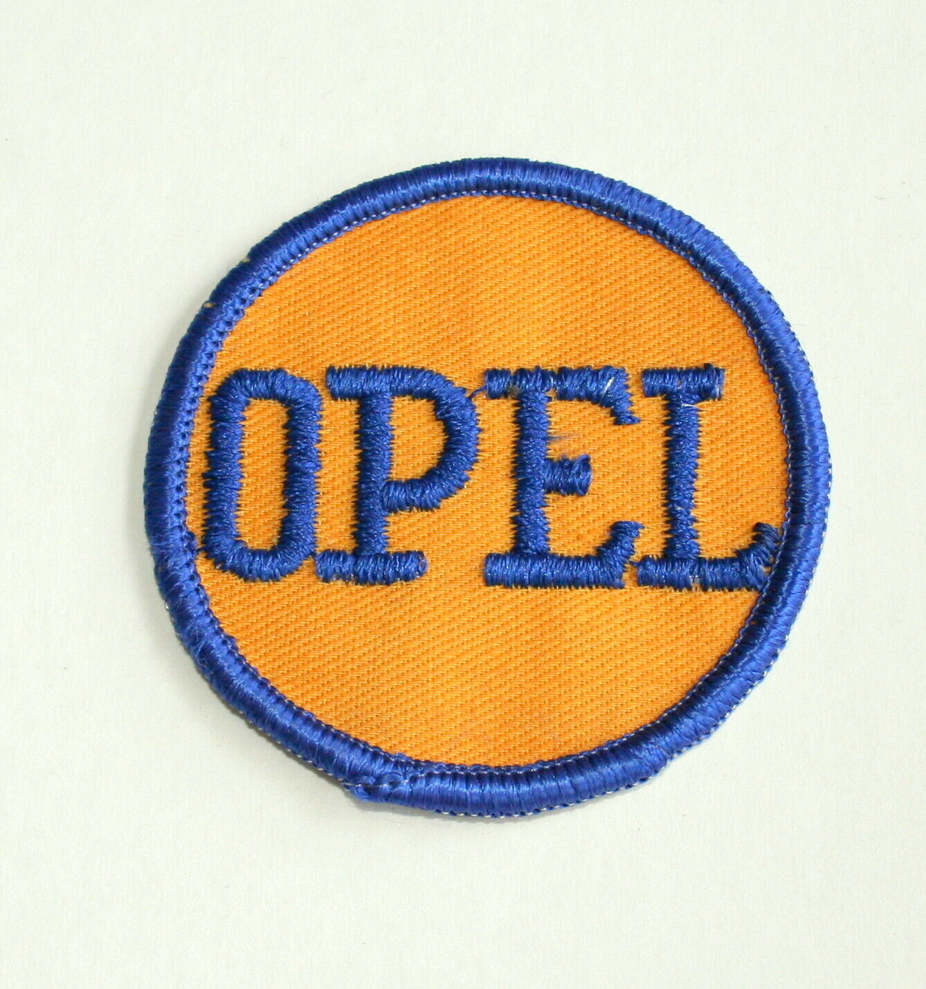 Vintage Opel Automotive Car Round Cloth Jacket Hat Patch New NOS 1960s Opel