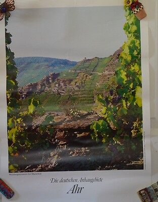 Vintage Wine Poster Die Deutschen Ambaugebiete Ahr #16 Advertising Poster Без бренда
