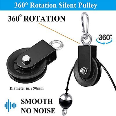  Cable Pulley System Upgraded DIY LAT and Lift Weight Pulley Nylon 100'' Does not apply Does Not Apply - фотография #4