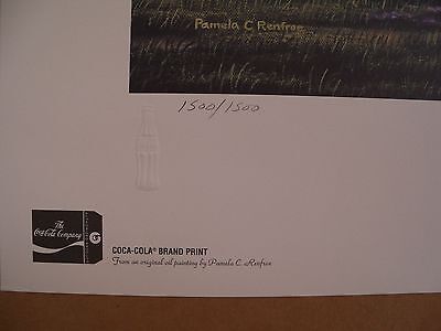 1998 Coca Cola John Deere Fine Art Print Signed Pamela C. Renfroe #1500/1500 Coca-Cola - фотография #2