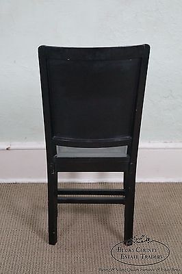 Antique Chinese Black Lacquer Chinoiserie Side Chair NA NA - фотография #4