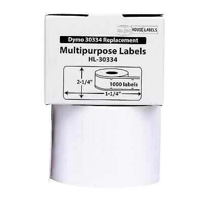 DYMO LW 30334 Medium Multipurpose Labels - (6) Rolls of 1000 - FREE & FAST SHIP HouseLabels HL-30334-006 - фотография #2