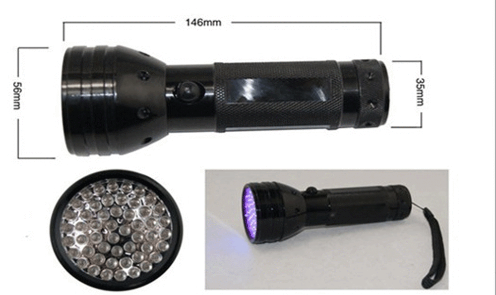 UV Ultra Violet 51 LED Flashlight Blacklight Light 395 nM Inspection Lamp Torch  Unbranded Does Not Apply - фотография #5