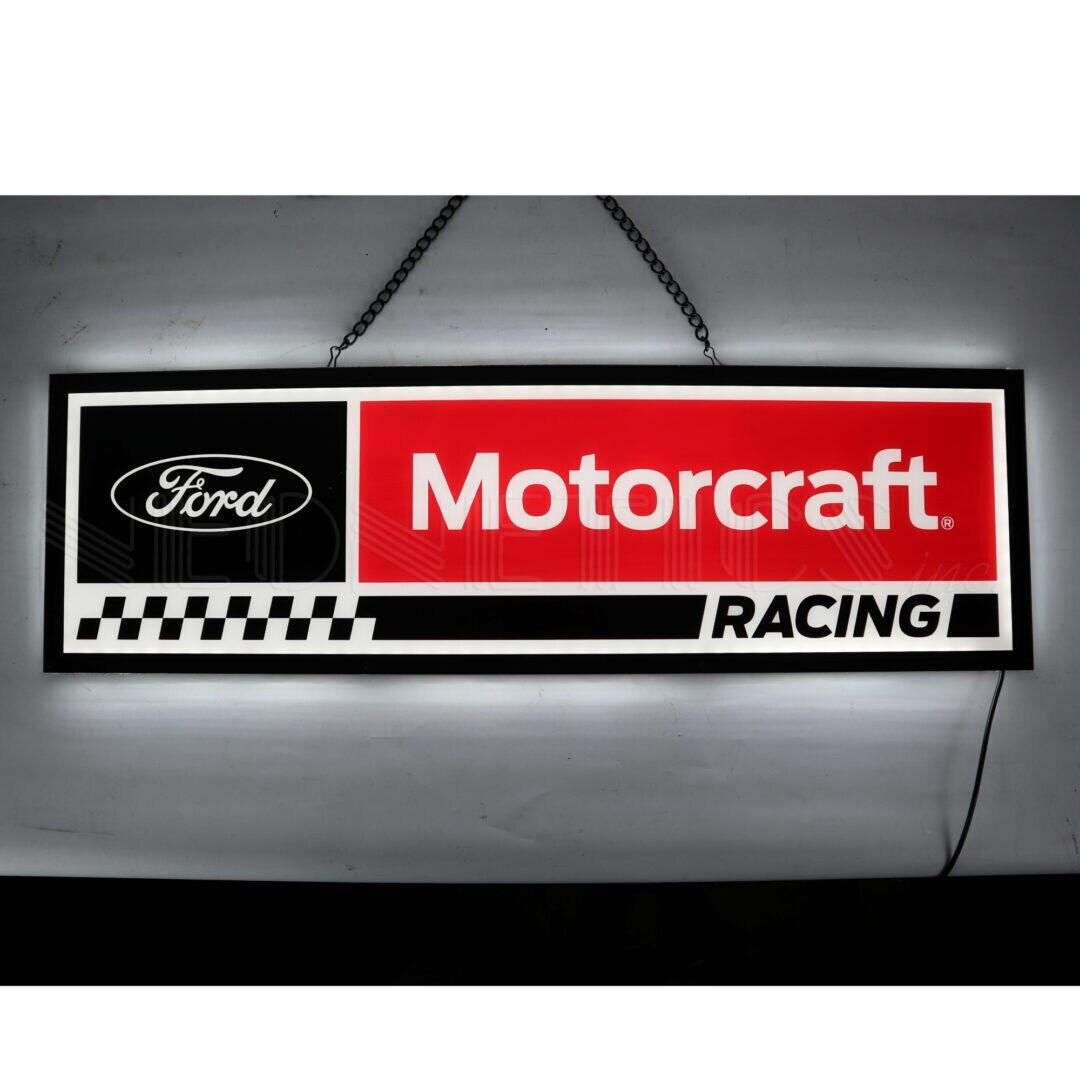 Motorcraft LED sign Racing Dads Garage lamp Ford Parts Trucks Mustang Opti neon Без бренда