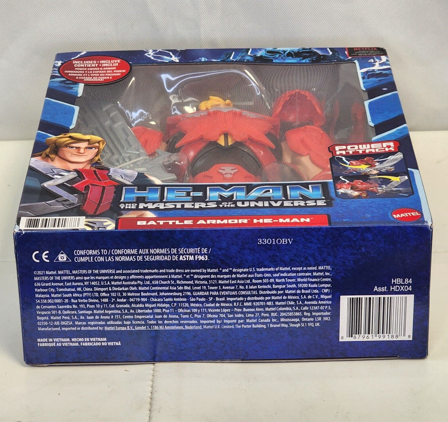 Master of The Universe Deluxe He-Man Power Attack Action Figure Battle Character ACTION - фотография #7