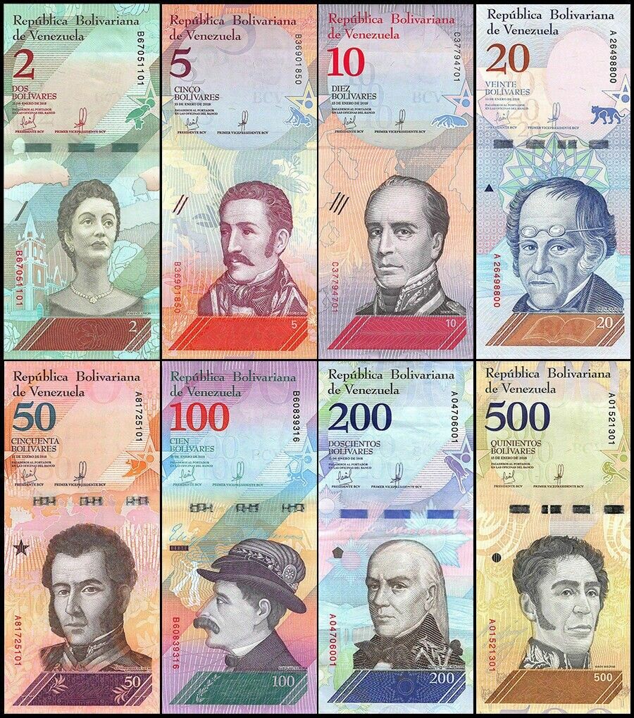 Venezuela Full Set 2 - 100000 Bolivares & 2 - 500 Soberanos (21 banknotes) UNC Без бренда - фотография #4