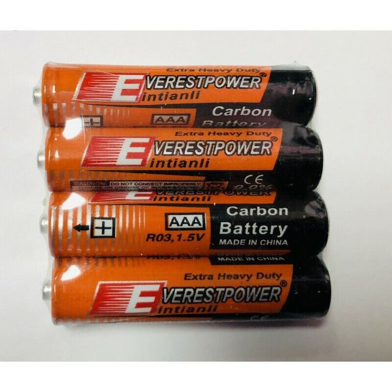 60 AAA Batteries extra Heavy Duty  Everest power RO3P - фотография #3