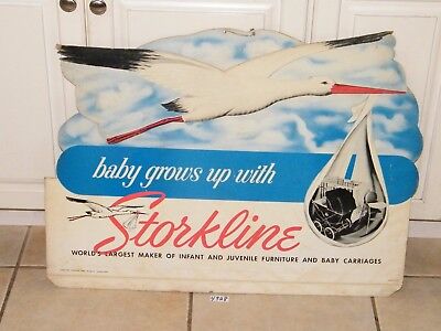 2 Vintage Storkline Baby Carriages Furniture Signs Chicago Storkline - фотография #7