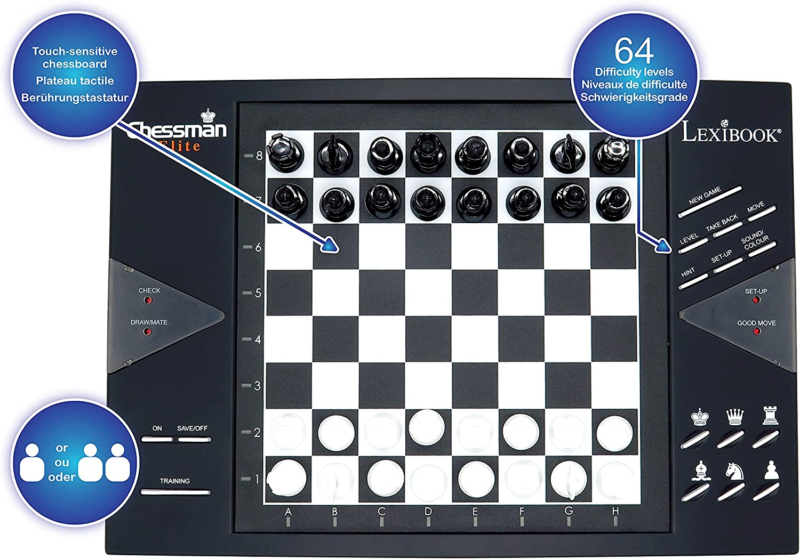 Chessman® Elite Interactive Electronic Chess Game +, 64 Levels of Difficulty, Le Does not apply - фотография #2