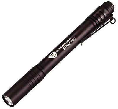 Streamlight 66118 Stylus Pro Black LED Pen Flashlight Stream Light 66118