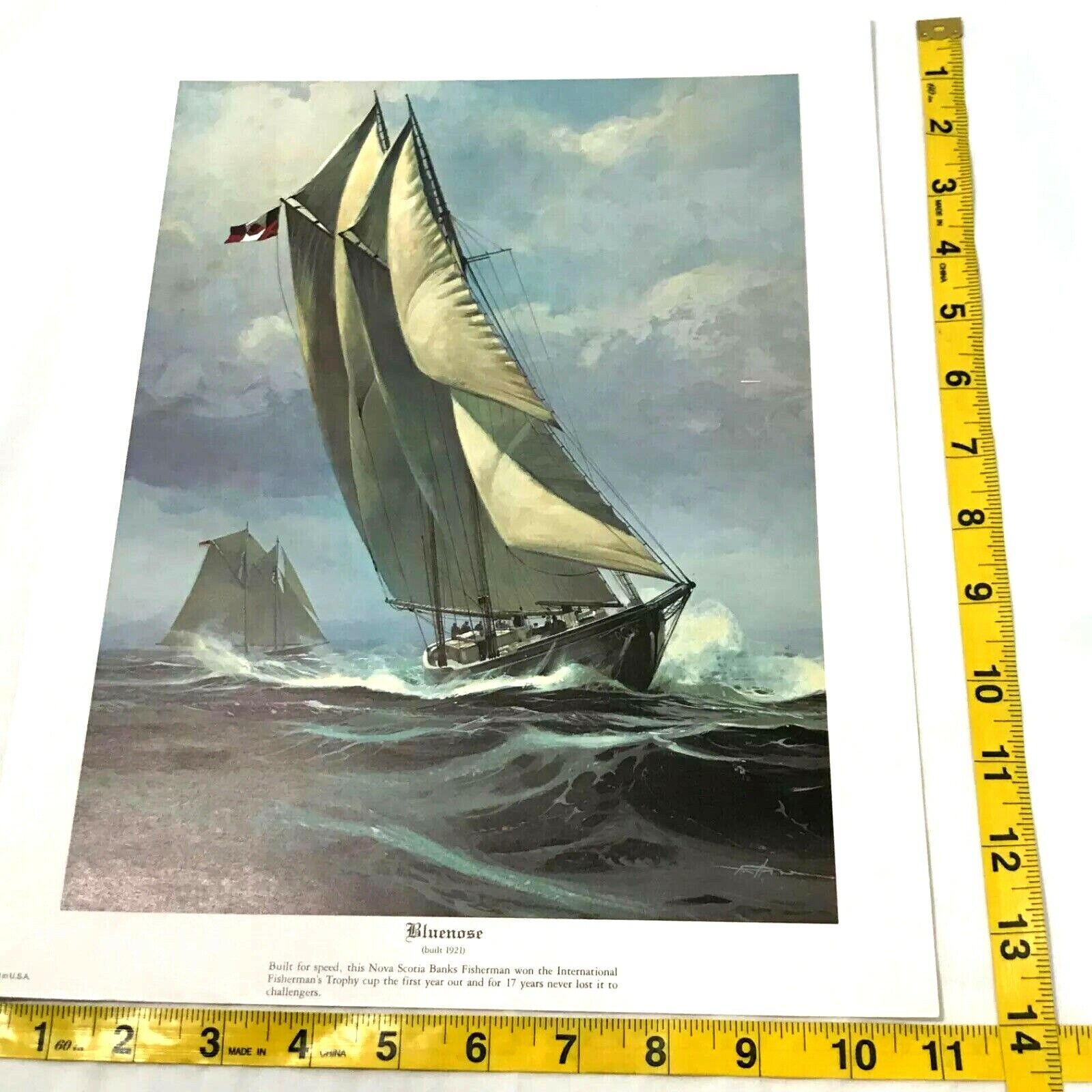 New Thomas Hoyne Nautical Prints Set 3 Sailing Ship Art Sea Boat Navy War  Litho Без бренда - фотография #8