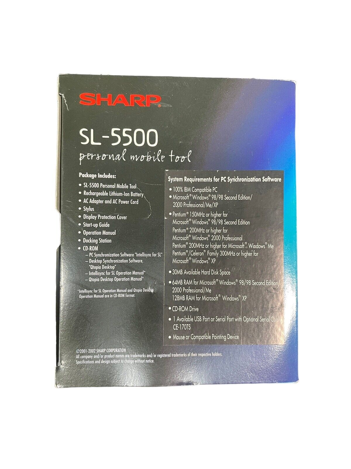 Retro Sharp Zaurus SL5500 PDA Linux Handheld (SL-5500) Brand New In Box Sharp SL-5500 - фотография #10